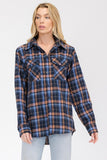 BOYFRIEND Fit Checker Plaid Flannel Long Sleeve • More Colors