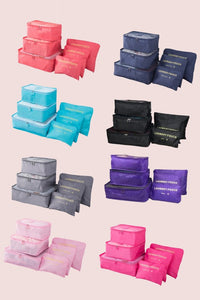 Set of Six Luggage Travel/Laundry Storage Bags