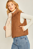Woven Solid Reversible Vest • More Colors