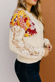 Brigette Floral/Lace Sweater