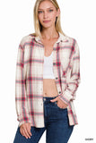 PLAID SHIRT WITH FRONT POCKET • MORE COLORS