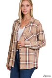 PLAID SHIRT WITH FRONT POCKET • MORE COLORS