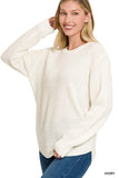 ROUND NECK BASIC SWEATER • MORE COLORS