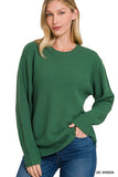 ROUND NECK BASIC SWEATER • MORE COLORS