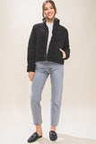 Corduroy Puffer Jacket with Toggle Detail • More Colors