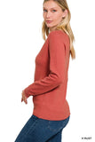 Round Neck Basic Sweater • More Colors