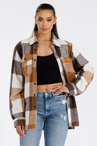 Boyfriend Oversized Soft Flannel Shacket • More Colors