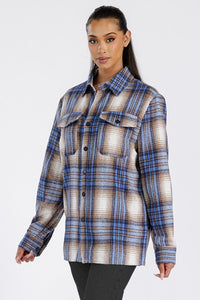 Boyfriend Brushed Flannel Shacket • More Colors