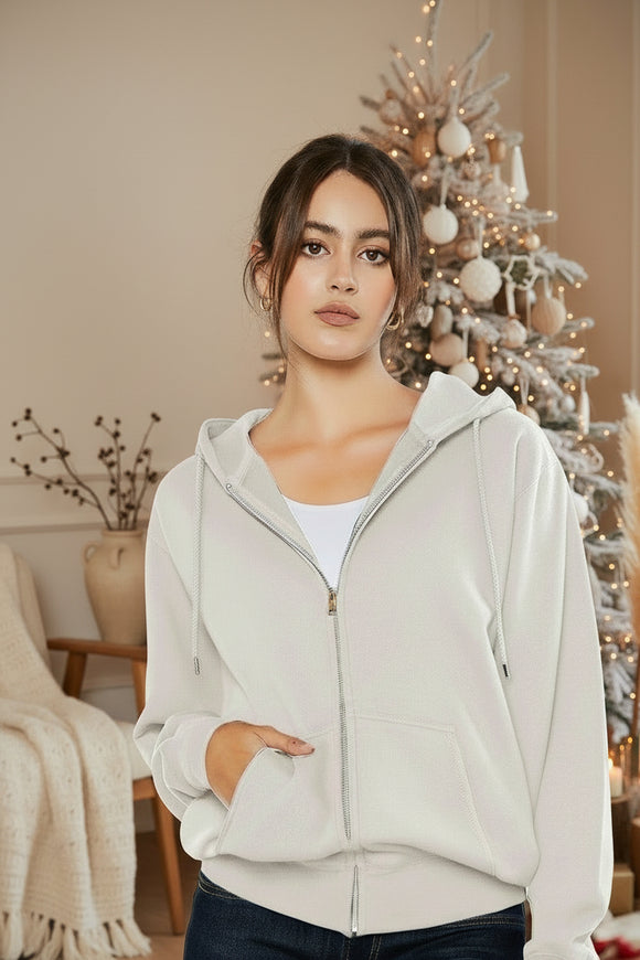 Back to Basic Zip Hoodie • More Colors