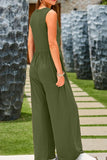 Scoop Neck Wide Strap Jumpsuit • More Colors