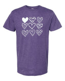 Nine Heart Valentine Crew Neck Tee • More Colors