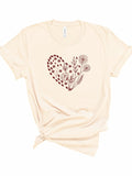 Floral Wildflower Heart Graphic Tee • More Colors