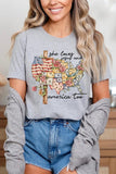 She Loves Jesus And America Too Graphic T Shirts • More Colors