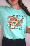 She Loves Jesus And America Too Graphic T Shirts • More Colors