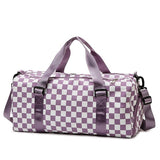 Checker Weekend Travel Luggage Tote Bag Check • More Colors