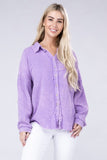 Washed Double Gauze Button Down Shirt • More Colors