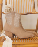 Cannes - Pearl Studded Western Boots • More Colors