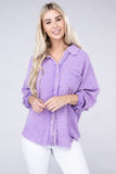 Washed Double Gauze Button Down Shirt • More Colors