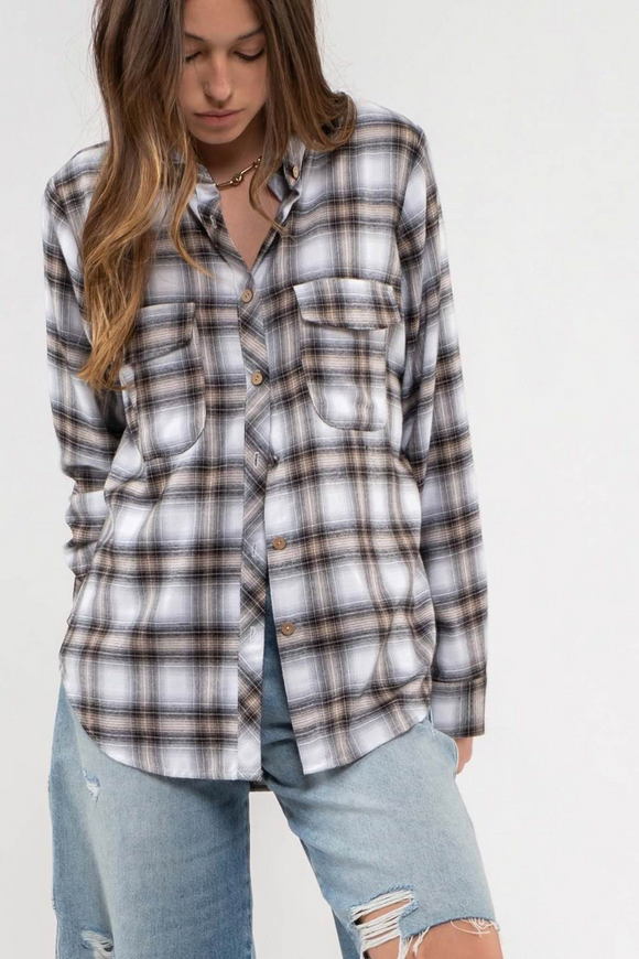 Ronin Plaid Top