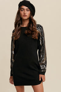 Glam Sequin Sweater Dress/Tunic