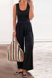 Scoop Neck Wide Strap Jumpsuit • More Colors