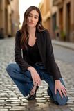 City Sleek Notch Open Blazer • More Colors