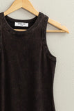 Acid Washed Ribbed Dress • More Colors