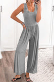 Scoop Neck Wide Strap Jumpsuit • More Colors