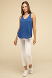 V Neck Sleeveless Top • More Colors