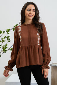 Delaney Floral Embroidered Top