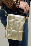 Insulated Metallic Bubble Crossbody Bag • More Colors