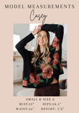 Into the Night Dolman Sleeve Floral Dress