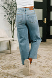 Judy Blue Claudia Mid Rise Wide Leg Ankle Jean
