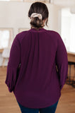 Closing Time Mock Neck Blouse