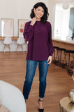 Closing Time Mock Neck Blouse