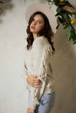 Journee Fringe Sweater