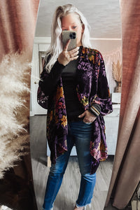 Florence Vintage Velvet Kimono