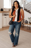 Decidedly Undecided Knit Striped Tank