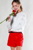 Embellished Bow Sweater • More Colors