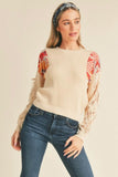 Brigette Floral/Lace Sweater