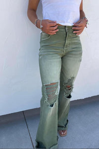 Distressed Colored Denim