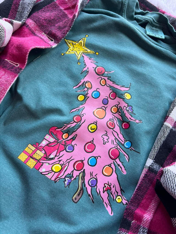 Pastel Christmas Tree Tee • More Colors