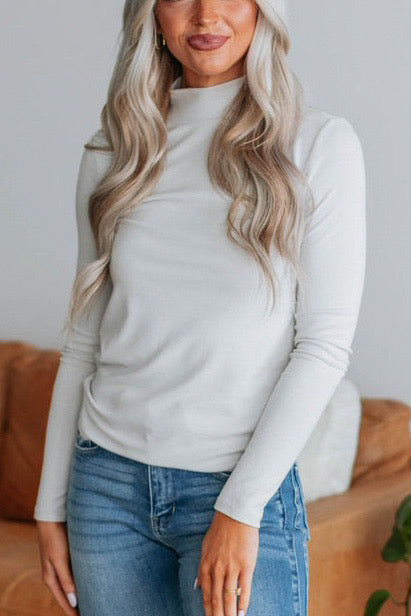Kinsie Mock Neck Top