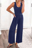 Scoop Neck Wide Strap Jumpsuit • More Colors