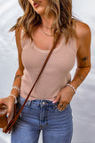 Waffle-Knit Scoop Neck Tank Top • More Colors