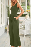 Scoop Neck Wide Strap Jumpsuit • More Colors