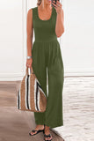 Scoop Neck Wide Strap Jumpsuit • More Colors