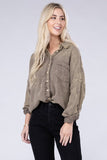 Washed Double Gauze Button Down Shirt • More Colors