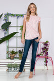 Floral Sleeveless Ruffle Pleated Top • More Colors