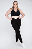 Curvy Size V Waist Full Length Leggings • More Colors